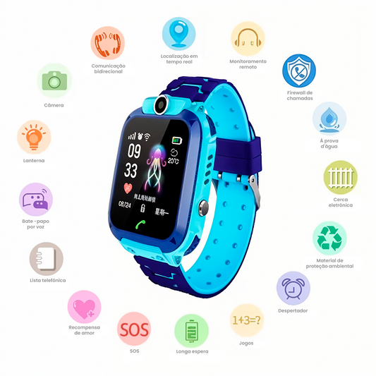 Relógio Smart Kids com GPS