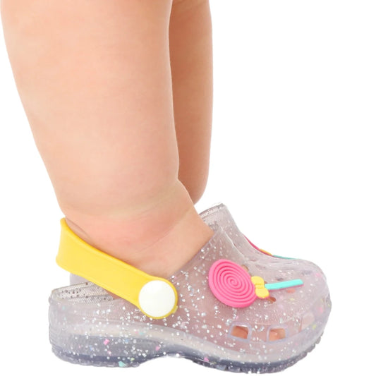 Babuche glitter infantil