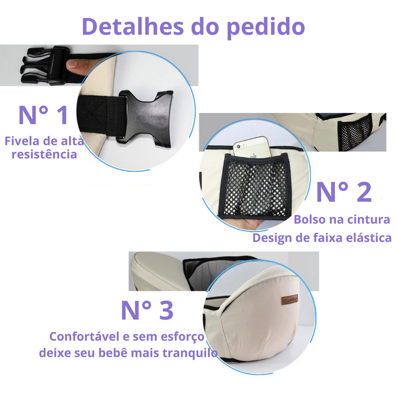 Cinto assento para bebê