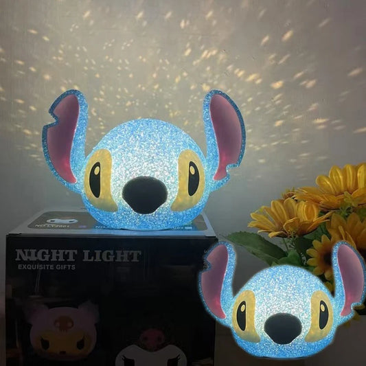 Stitch no Escuro - Lâmpada 3D Criativa