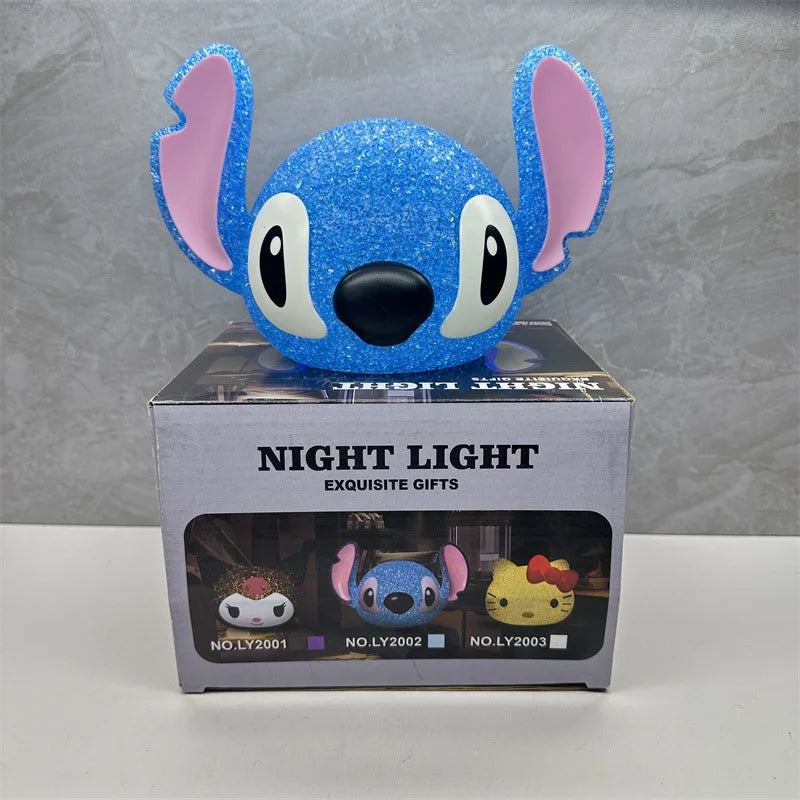 Stitch no Escuro - Lâmpada 3D Criativa – Além do Berço